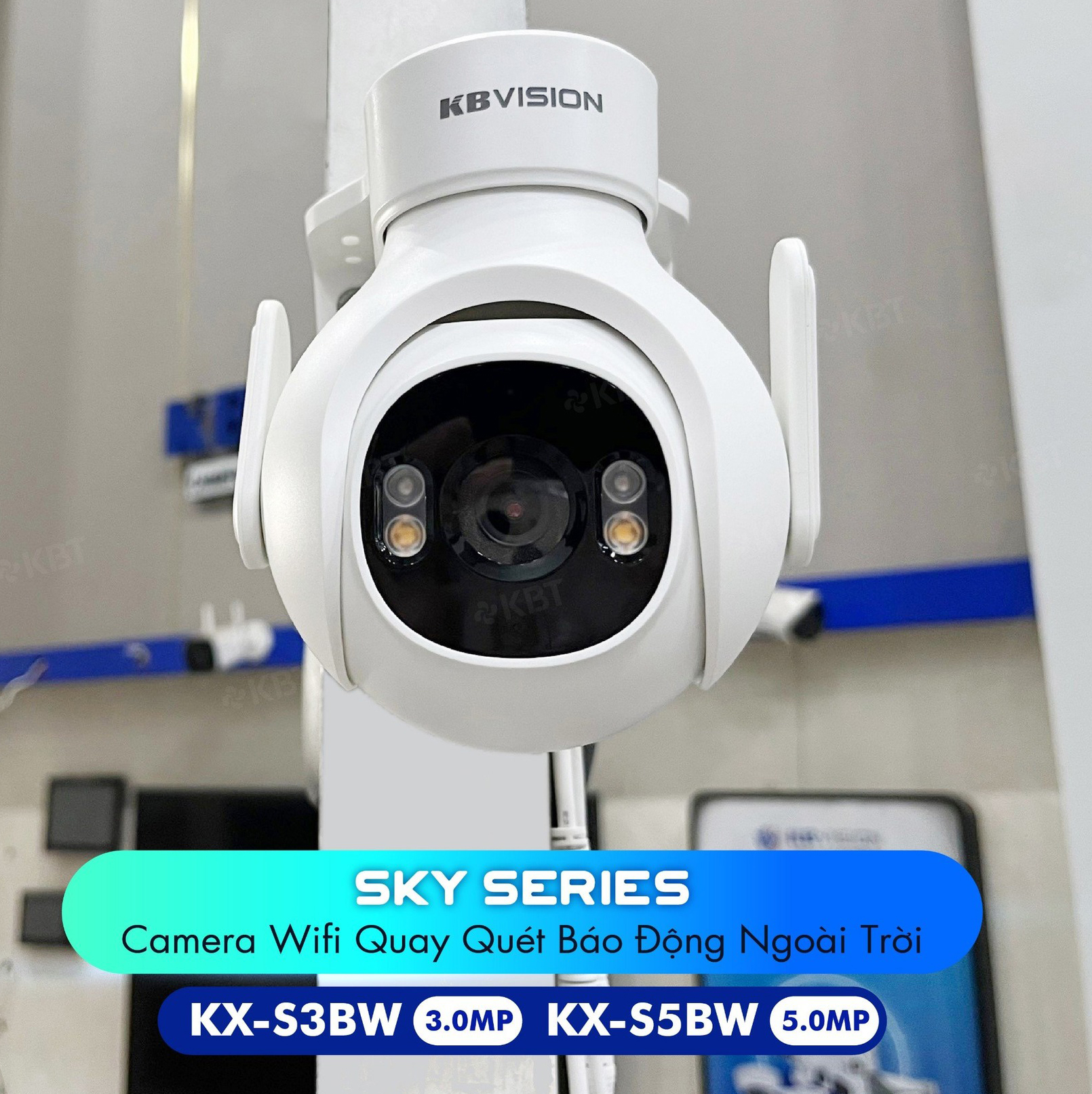 CAMERA WIFI KHÔNG DÂY KBVISION KX-S3BW – 3MP